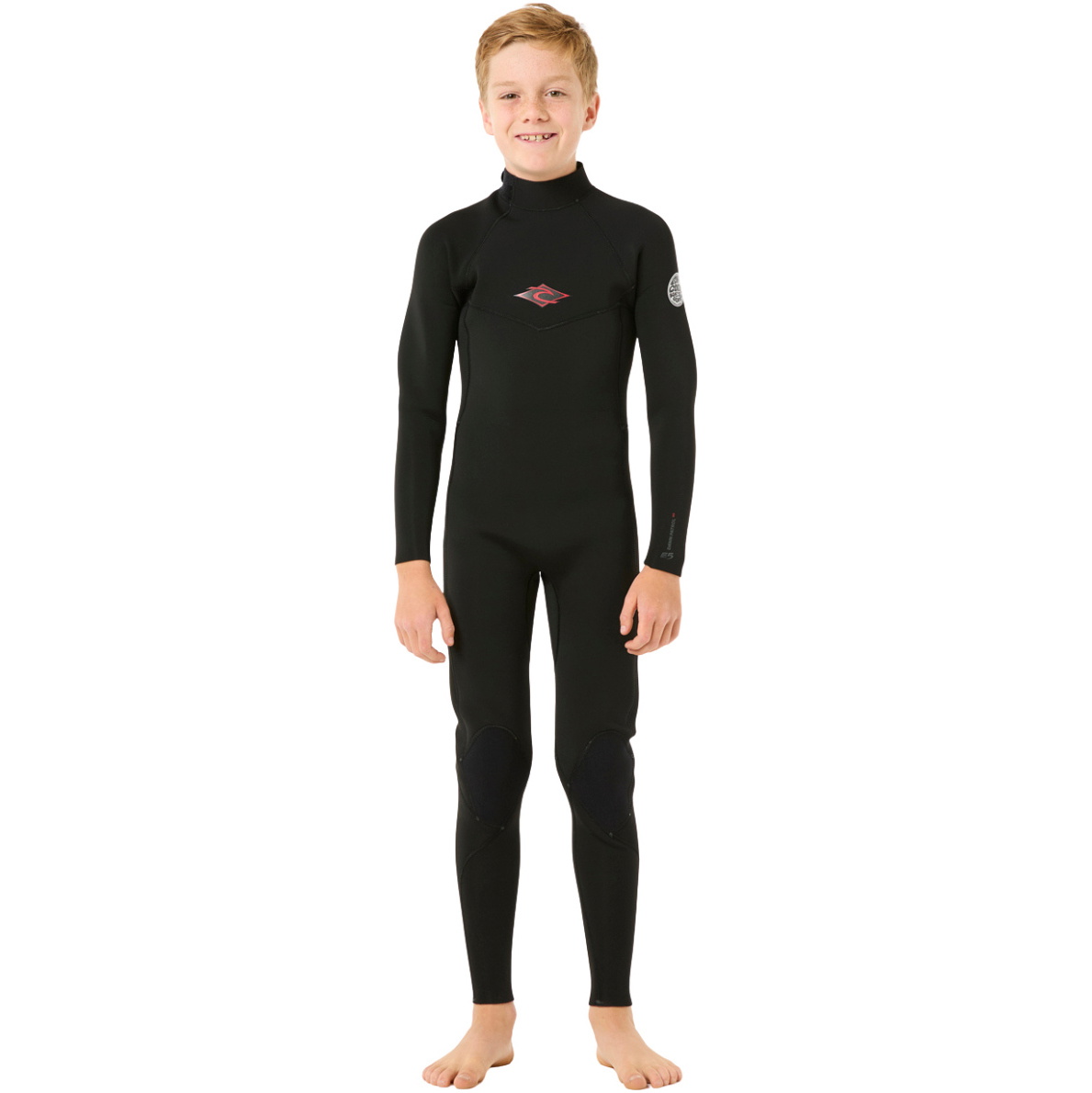 2026 Rip Curl Junior Dawn Patrol 4/3mm Back Zip Wetsuit 149BFS - Black